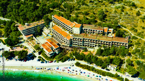 Aerial View of Kupari Hotel Complex, Dubrovnik, Croatia