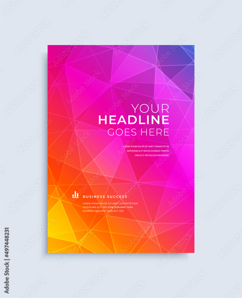 Modern abstract cover design template. Vector illustration Eps 10.