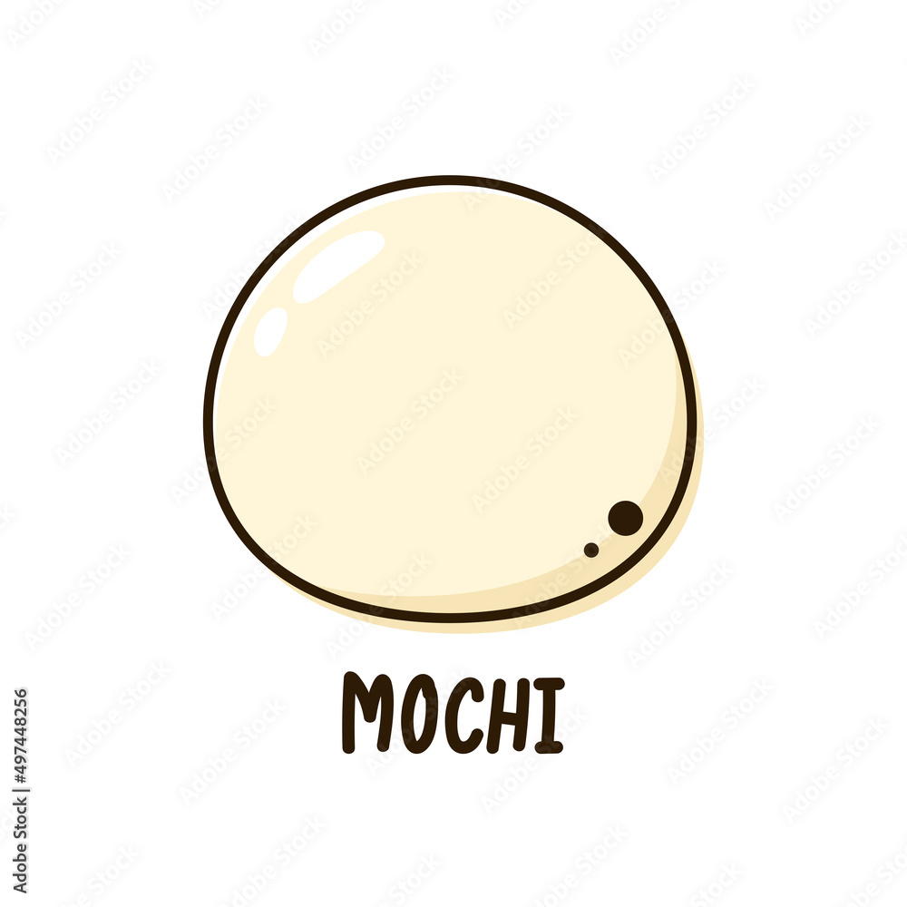 Mochi icon vector. Mochi logo design. Japanese rice dessert. Mochi icon vector. Mochi logo design. Japanese rice dessert.