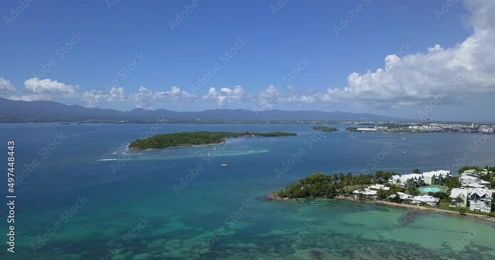 Aerial views of the islands and marina of Guadeloupe Aerial views of the islands and marina of Guadeloupe