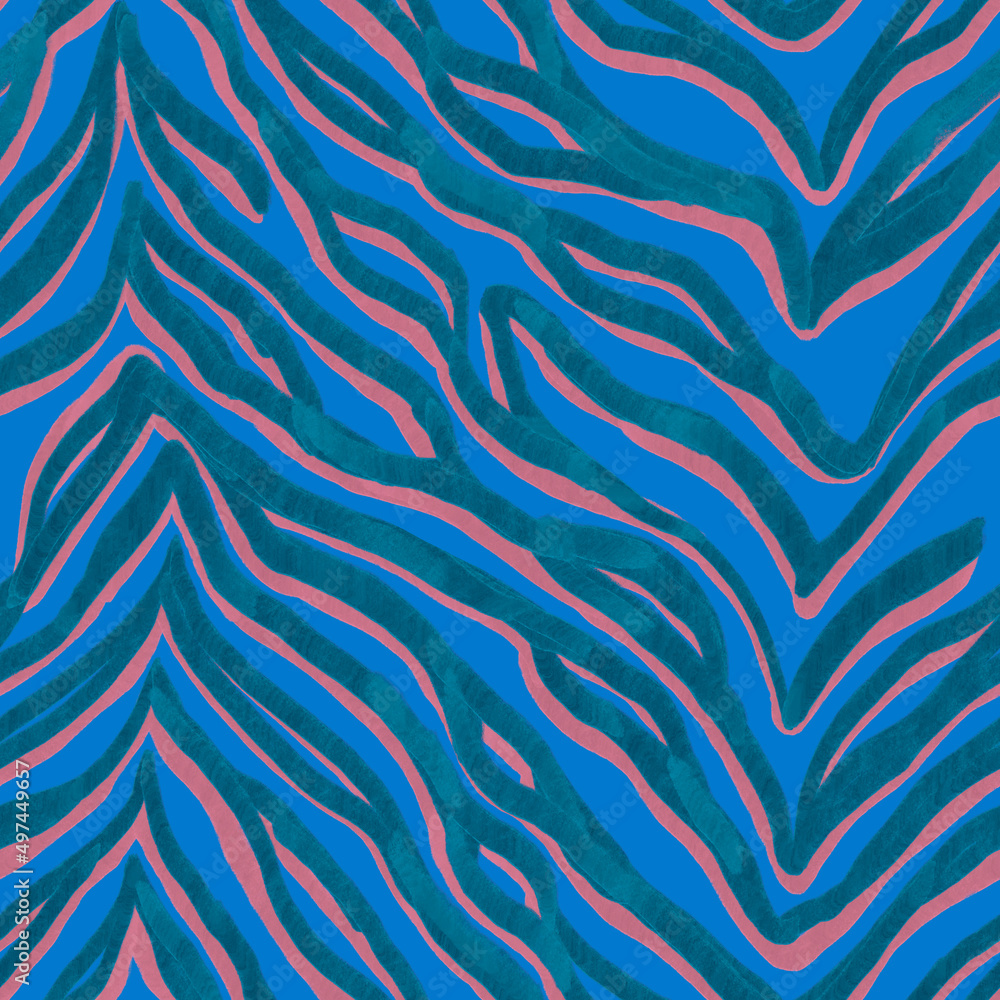 animalistic bright seamless pattern imitating the striped skin of a tiger, zebra. Bright rich bold pattern with a print of African safari animals in colorful stylish mimicking in nature animalistic bright seamless pattern imitating the striped skin of a tiger, zebra. Bright rich bold pattern with a print of African safari animals in colorful stylish mimicking in nature