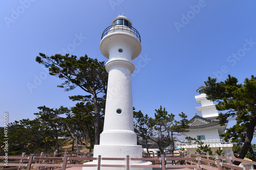 Songdaemal Lighthouse in Gampo-eup, Gyeongju, South Korea. photo