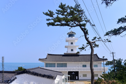 Songdaemal Lighthouse in Gampo-eup, Gyeongju, South Korea. photo
