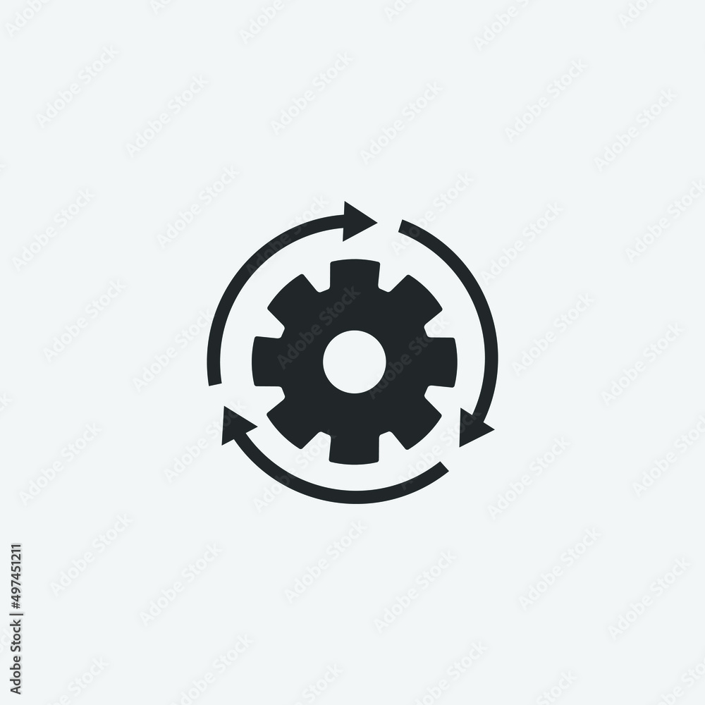 business system vector icon illustration sign business system vector icon illustration sign