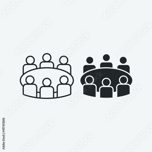 conference vector icon illustration sign 