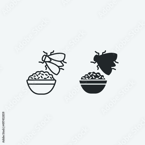 dirty food vector icon illustration sign 
