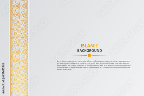 Islamic elegant background with arabic pattern Vector