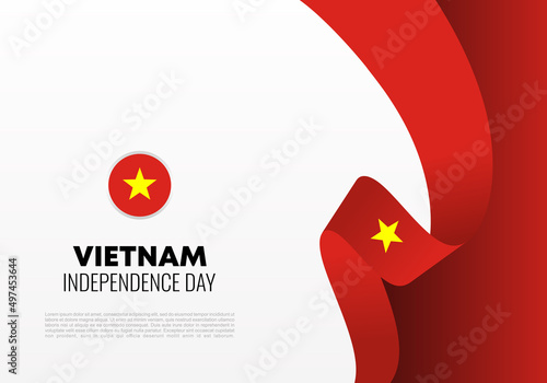 Vietnam independence day background for national celebration on September 2nd.