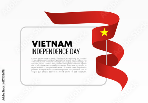 Vietnam independence day background for national celebration on September 2nd.