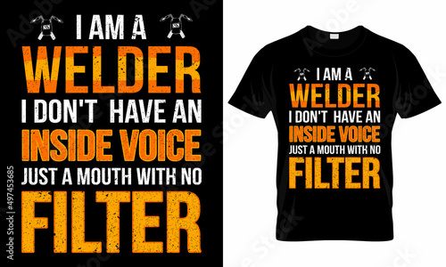 Welder T-shirt Design Template