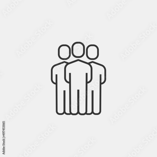 group vector icon illustration sign 