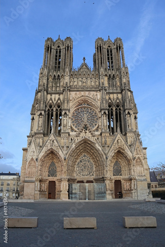 Reims Cathedral, a Roman Catholic cathedral in the French city of the same name, the archiepiscopal see of the Archdiocese of Reims