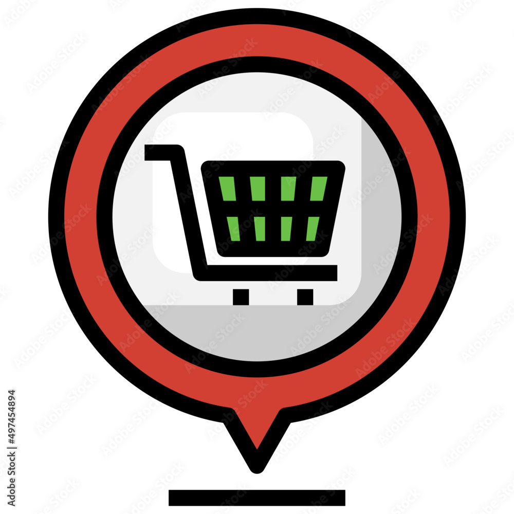 SHOPPING filled outline icon,linear,outline,graphic,illustration SHOPPING filled outline icon,linear,outline,graphic,illustration