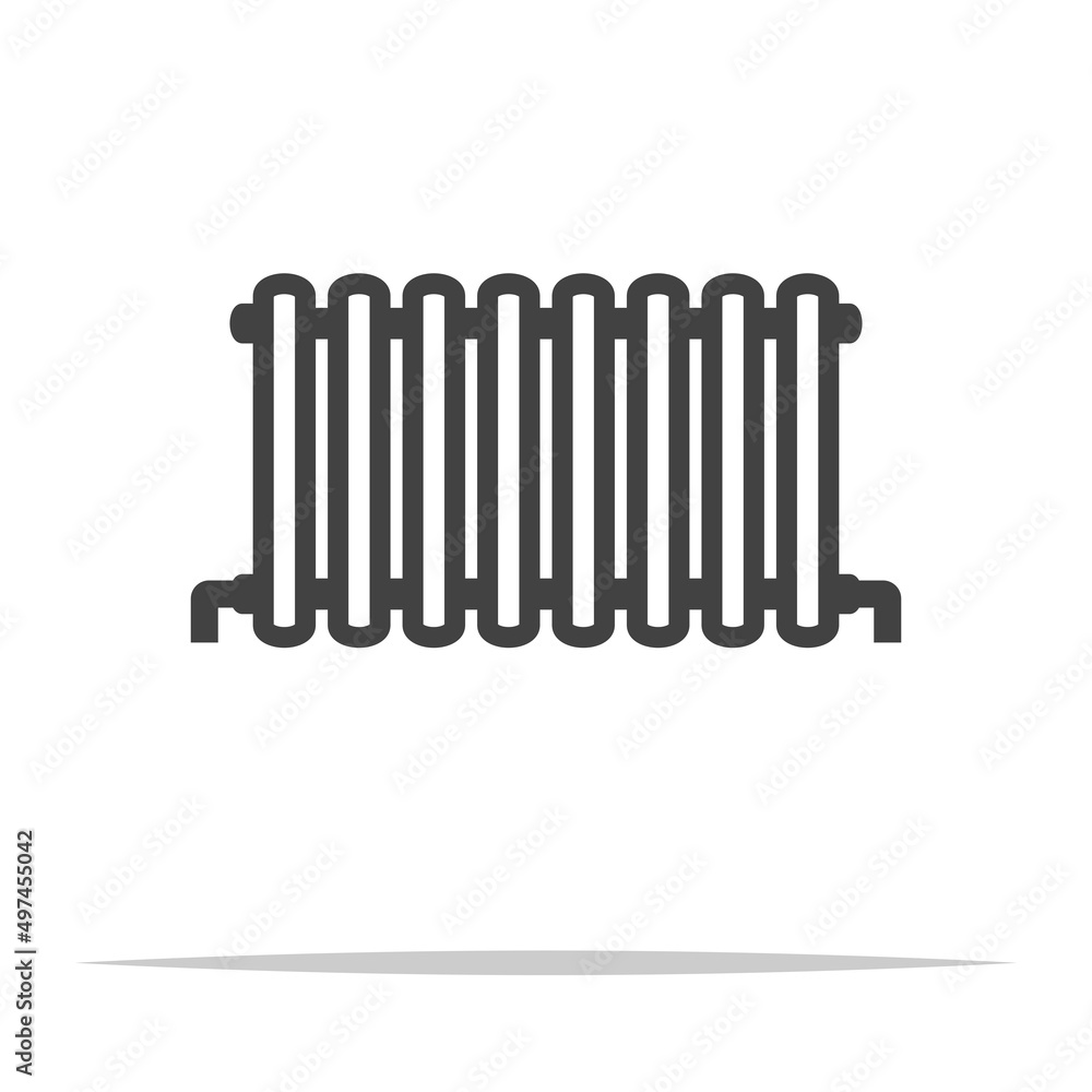 Heating radiator icon transparent vector isolated Heating radiator icon transparent vector isolated