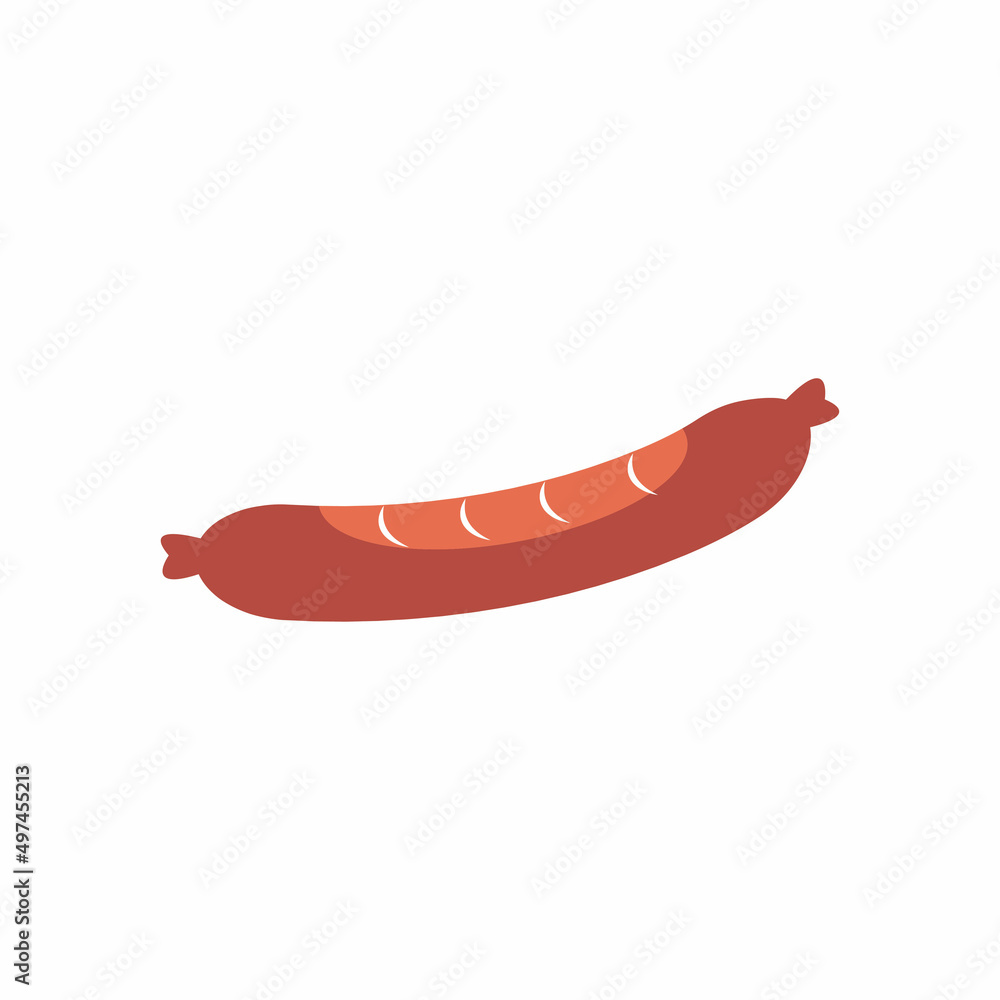 Sausage Icon Illustration vector background