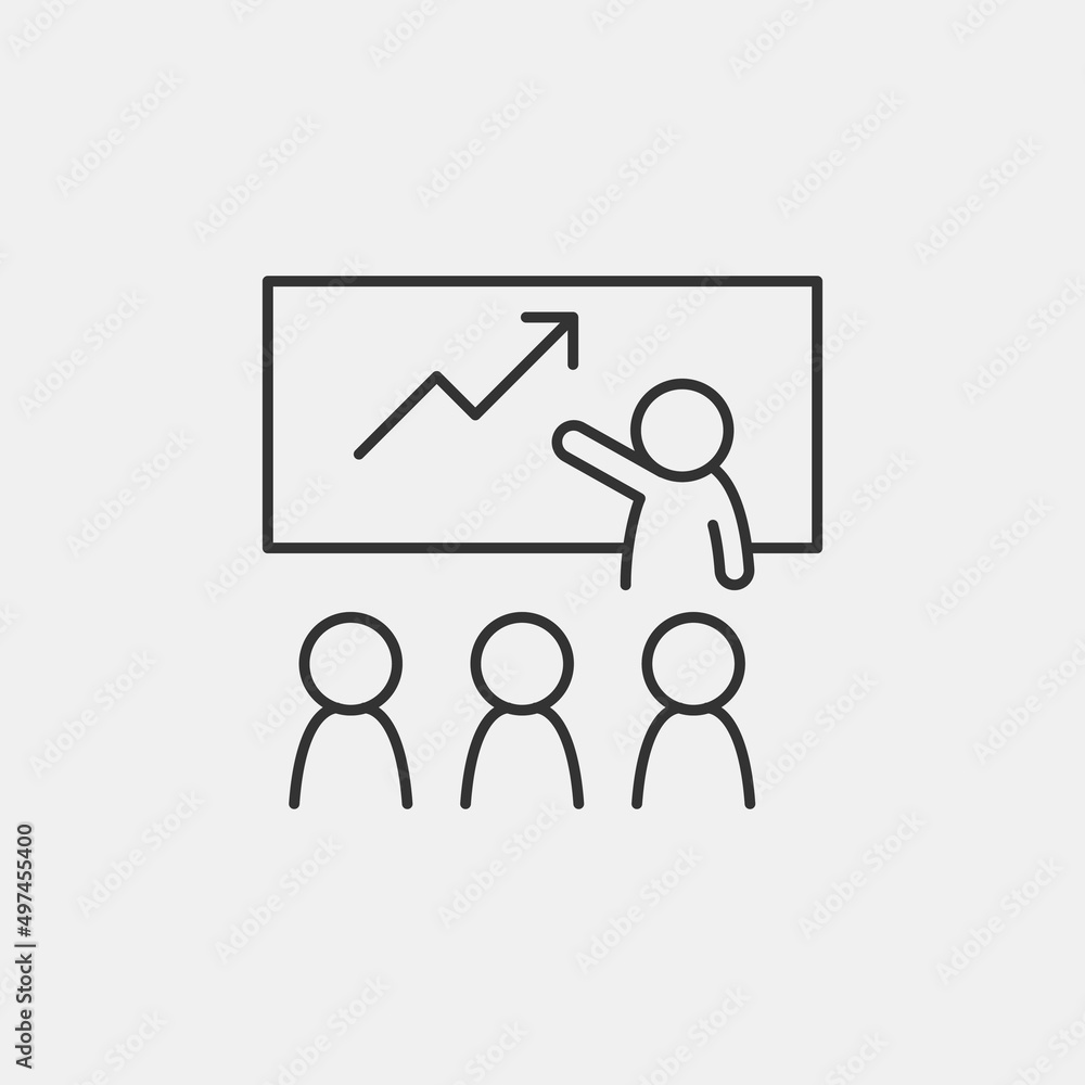 presentation vector icon illustration sign presentation vector icon illustration sign