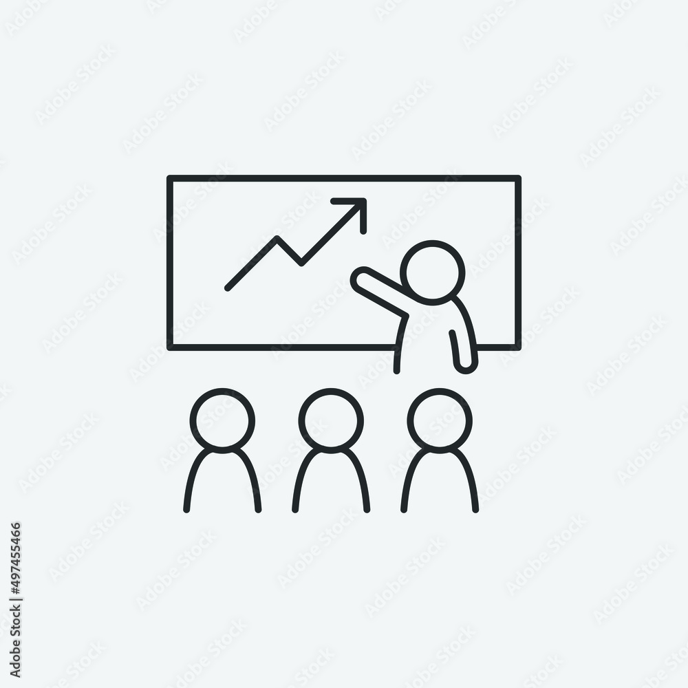 presentation vector icon illustration sign presentation vector icon illustration sign