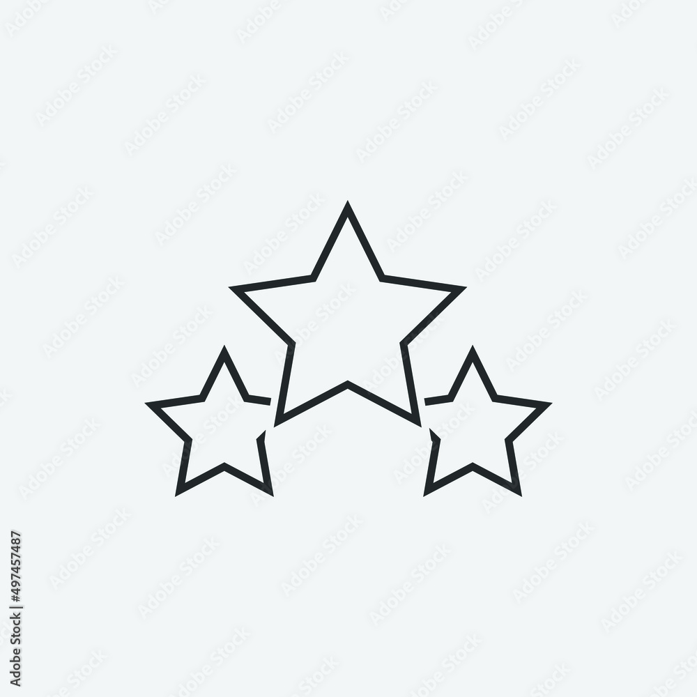 stars vector icon illustration sign stars vector icon illustration sign