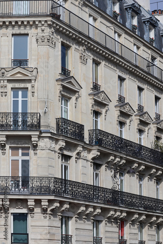 Legendary Parisian attics on old 19th century buildings