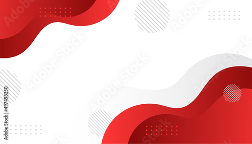 Modern gradient red abstract memphis style with geometric background. Vector illustration