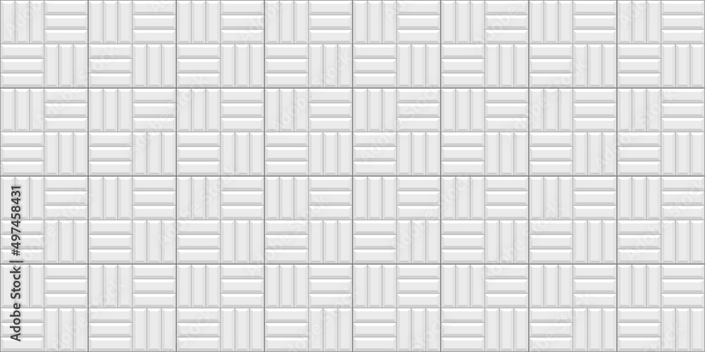 Tile subway. Seamless brick wall. Metro background. White ceramic texture. Cement print. Vintage rectangle brickwall. Architectural faience pattern. Old stone floor surface. Vector illustration Tile subway. Seamless brick wall. Metro background. White ceramic texture. Cement print. Vintage rectangle brickwall. Architectural faience pattern. Old stone floor surface. Vector illustration