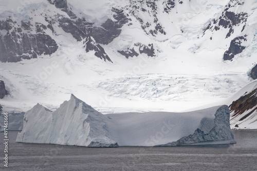 Antarctica - Non Tabular Iceberg - Global warming photo