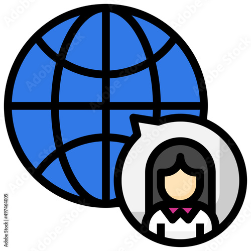 WOMENS DAY filled outline icon,linear,outline,graphic,illustration