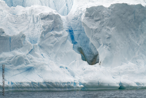 Antarctica - Non Tabular Iceberg - Global warming photo