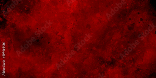 Red grunge texture and Old wall texture cement black red background abstract dark color design are light with white gradient background.