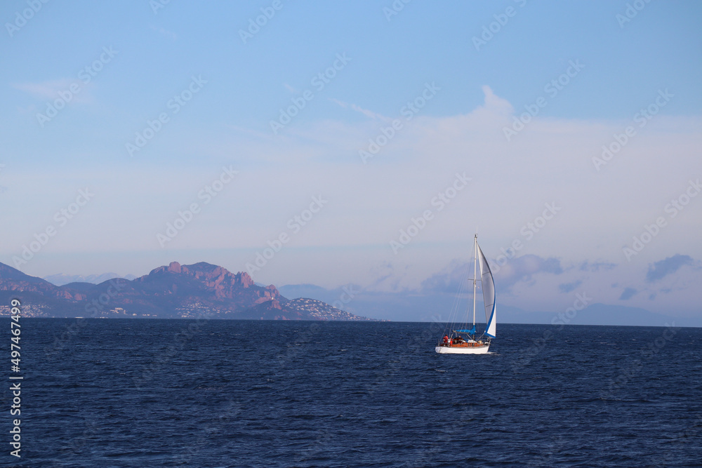 Obraz premium View of the bay of Saint-Tropez, in the south of France
