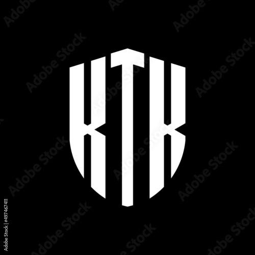 KTK letter logo design. KTK modern letter logo with black background. KTK creative  letter logo. simple and modern letter logo. vector logo modern alphabet font overlap style. Initial letters KTK  photo