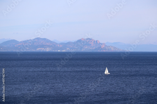 View of the bay of Saint-Tropez, in the south of France
