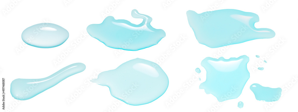 spilled water drop on the floor isolated on white background.
spilled water drop on the floor isolated on white background.