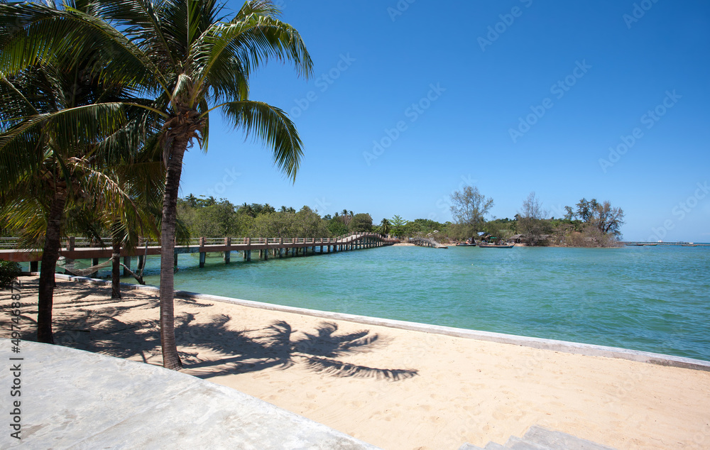 Koh Phayam Island in Ranong Province, Thailand, is famous for both its long fine white sandy beaches and for the cashew nuts which are grown on the Island 