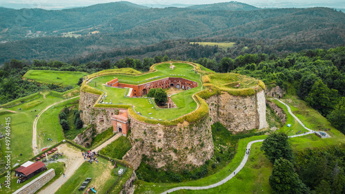 Aerial view of Fort Srebrna Góra