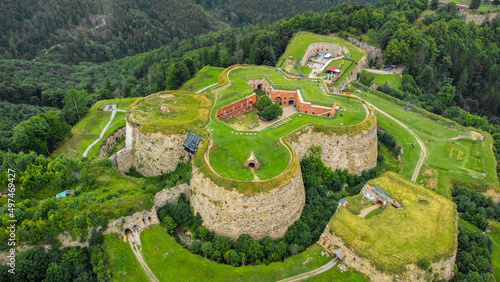 Aerial view of Fort Srebrna Góra