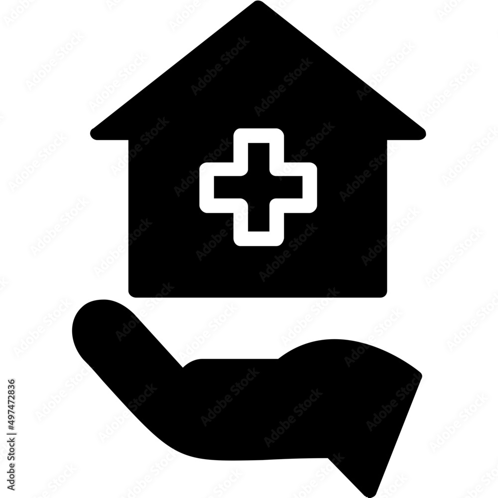 Obraz premium Stay At Home Icon