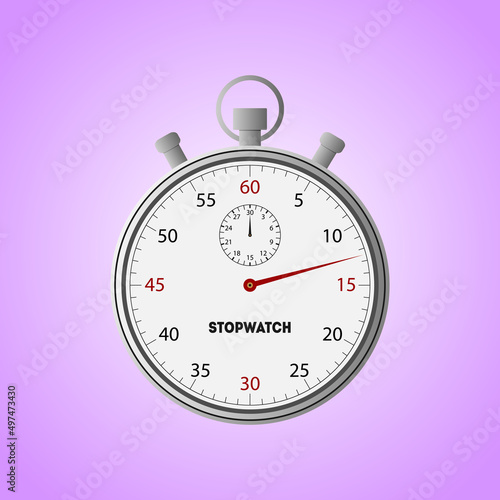 Stopwatch line icon, fitness and sport, timer sign vector graphics, editable stroke linear icon