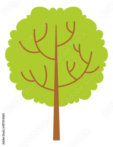 Tree icon. Green garden plant. Natural enviroment symbol