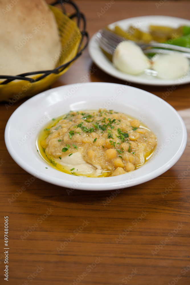 Authentic Israeli hummus  
