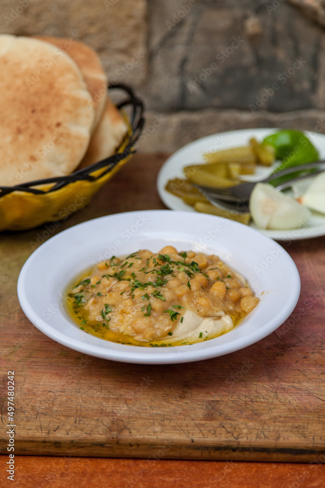 Authentic Israeli hummus  