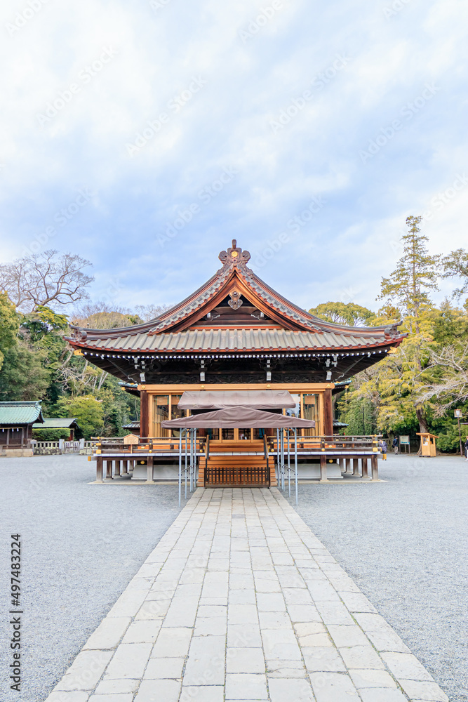 初春の三嶋大社 静岡県三島市 Mishima Taisha Shrine in early spring. Shizuoka-ken Mishima city. 初春の三嶋大社 静岡県三島市 Mishima Taisha Shrine in early spring. Shizuoka-ken Mishima city.