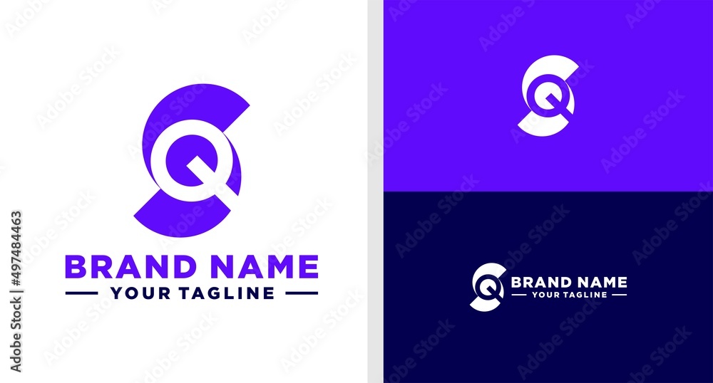 SQ LOGO MONOGRAM NEGATIVE SPACE EDITABLE SQ LOGO MONOGRAM NEGATIVE SPACE EDITABLE