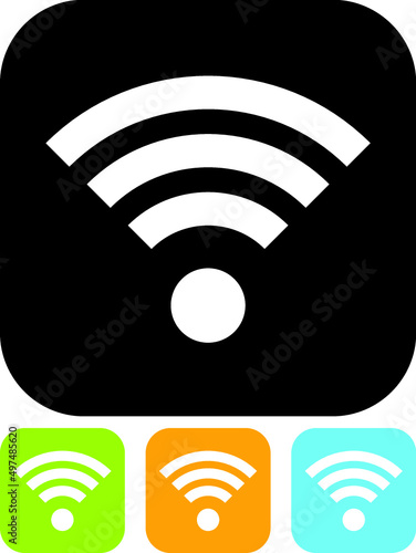 Podcast, RSS or wi-fi symbol. Vector wifi hotspot icon or sign