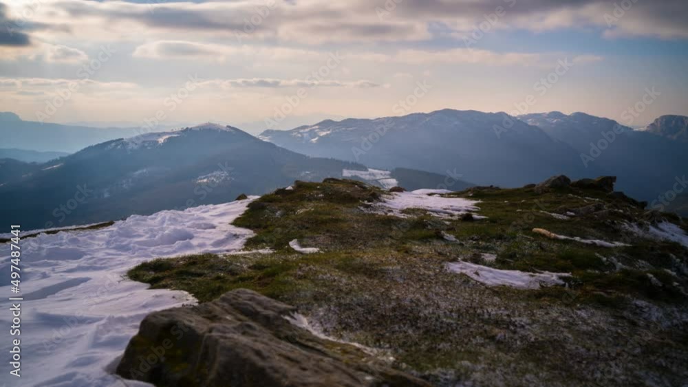 snowy mountain timelapse in winter snowy mountain timelapse in winter