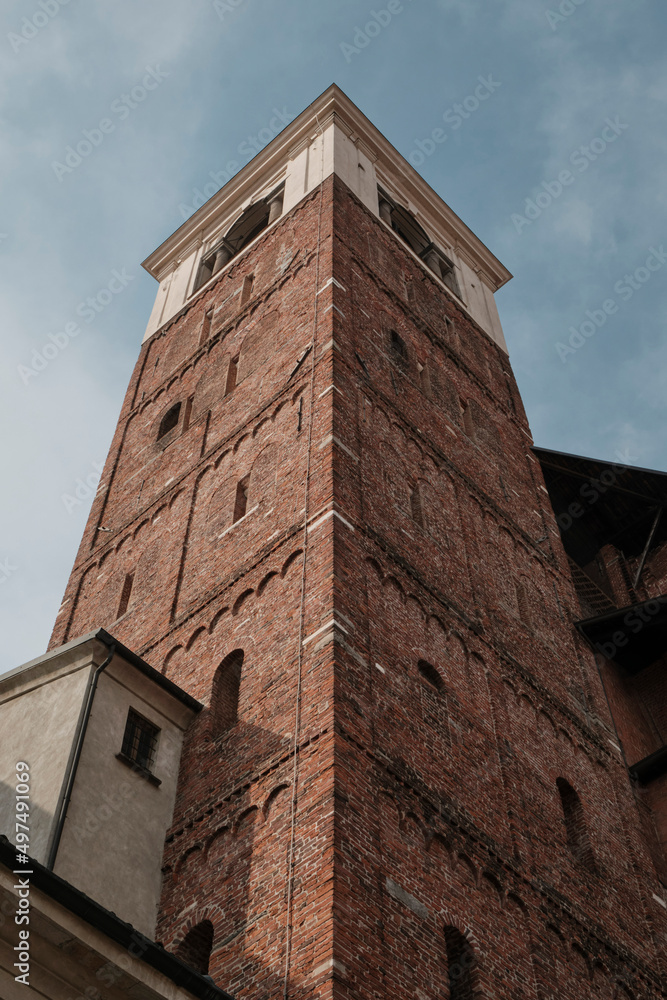 2022 March - historic buildings and architectural element in the city of Novara - Italy Piedmont