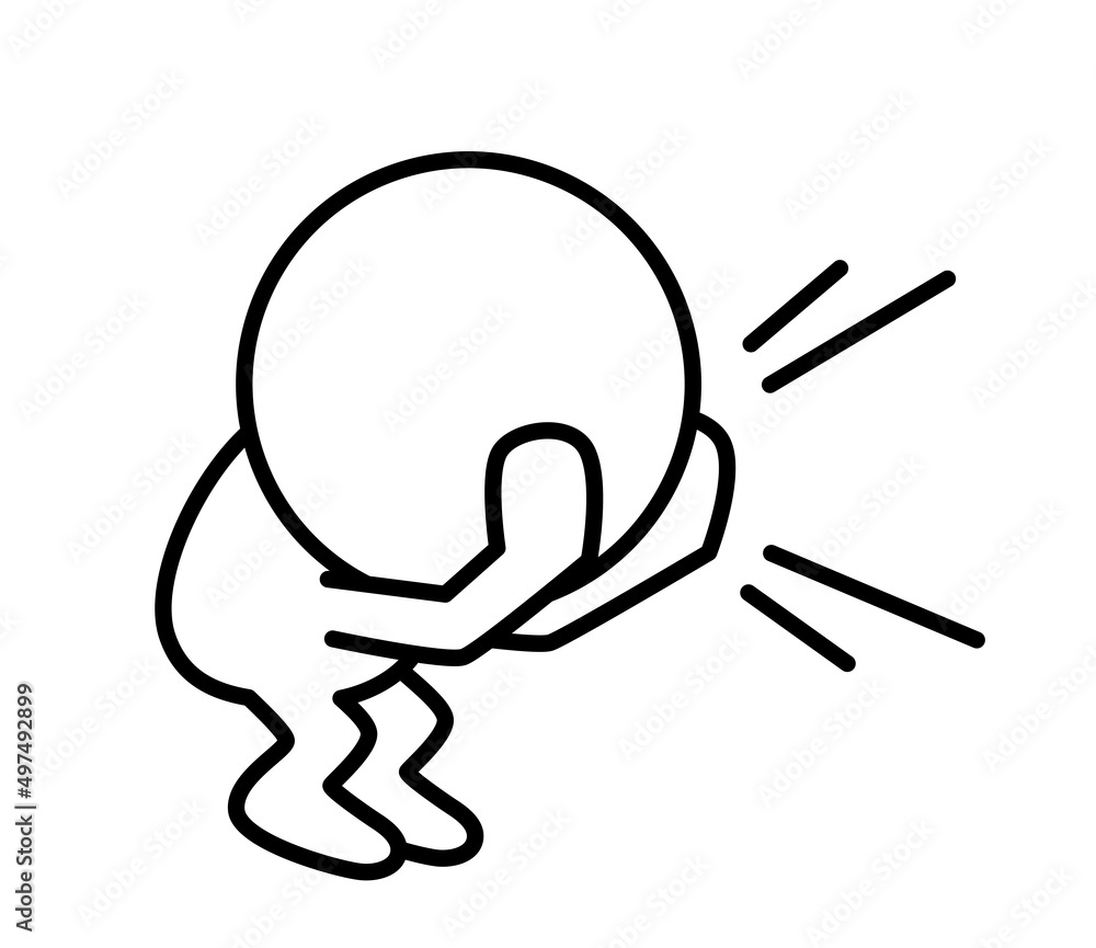 It is an illustration illustration of a two-headed white person cheering. It is an illustration illustration of a two-headed white person cheering.