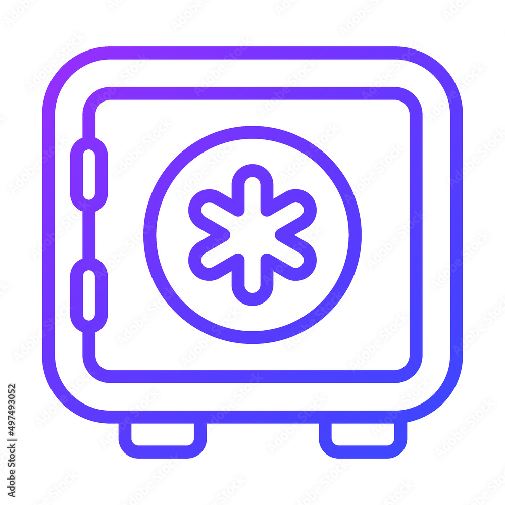 Safe Box Healthcare Medical, vector graphic Illustration Icon. Safe Box Healthcare Medical, vector graphic Illustration Icon.