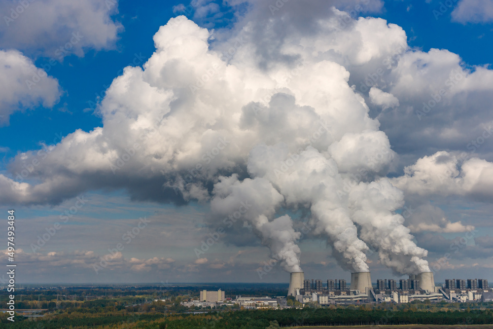Smoking pipes of thermal power plant Smoking pipes of thermal power plant
