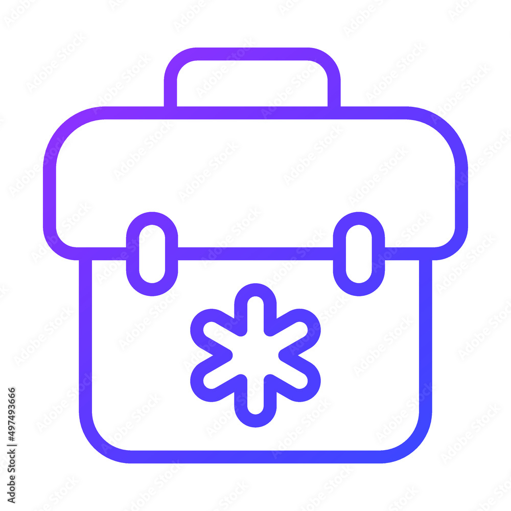 Briefcase Healthcare Medical, vector graphic Illustration Icon. Briefcase Healthcare Medical, vector graphic Illustration Icon.